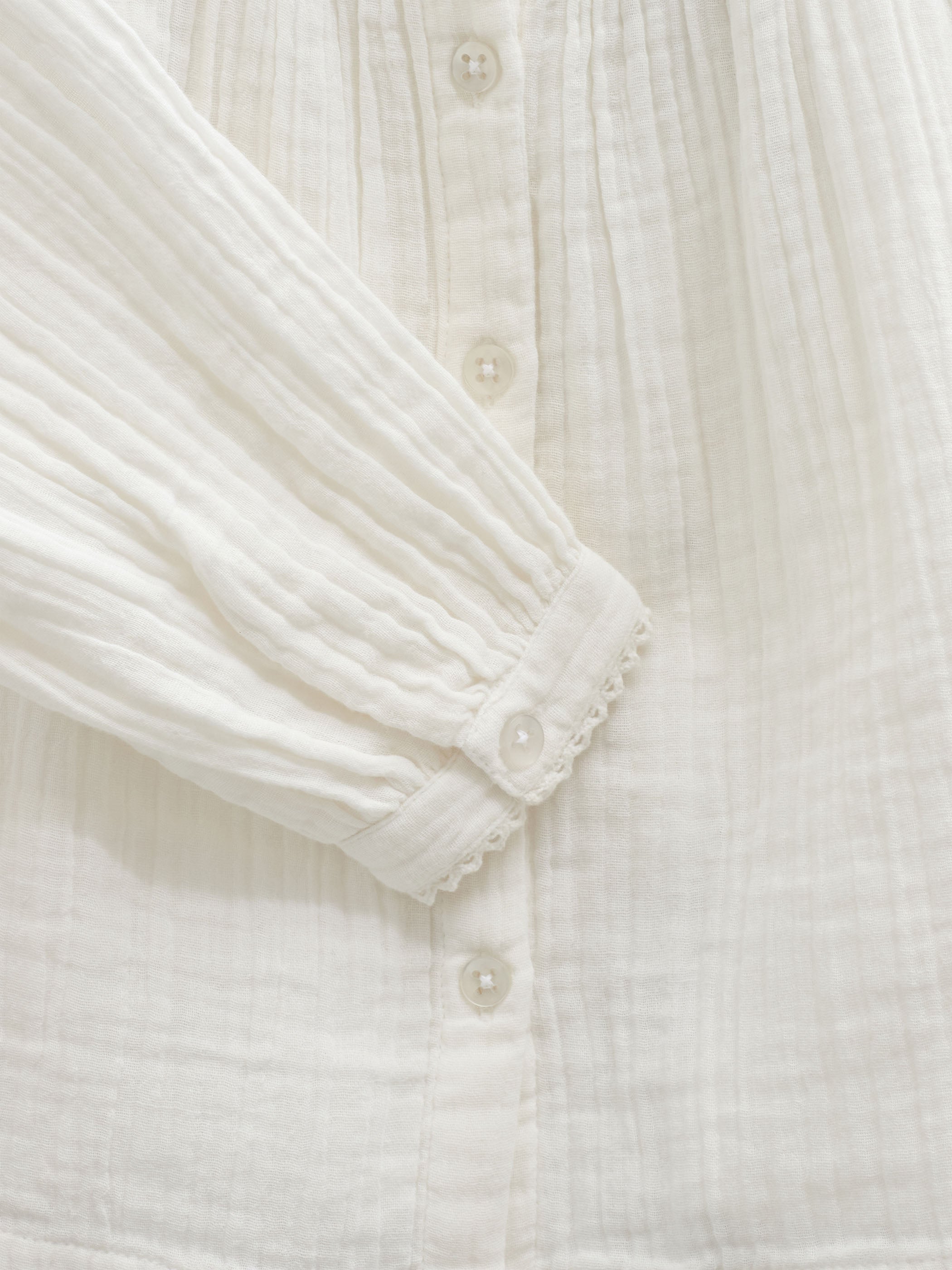 Double Gauze Cotton Blouse - Kids - Offwhite | 101461 Celina