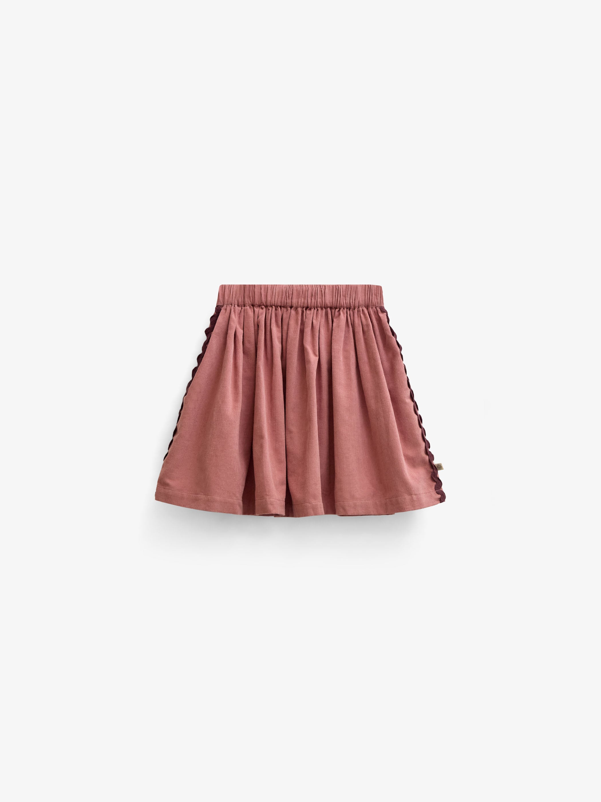 Ric Rac Corduroy Skirt - Kids - Dusty Rose | 101479 Sille