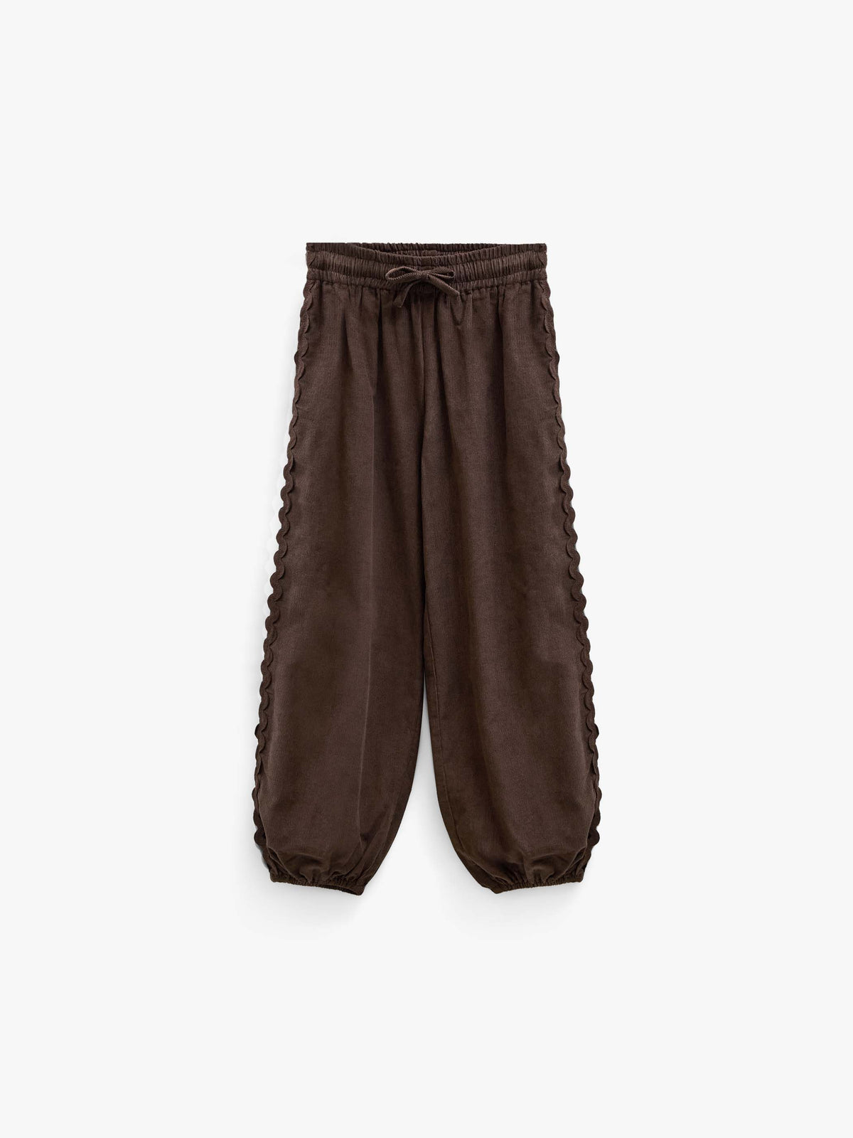 Ric Rac Corduroy Trousers - Kids - Dark Brown | 101481 Sille