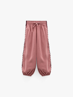 Ric Rac Corduroy Trousers - Kids - Dusty Rose | 101483 Sille