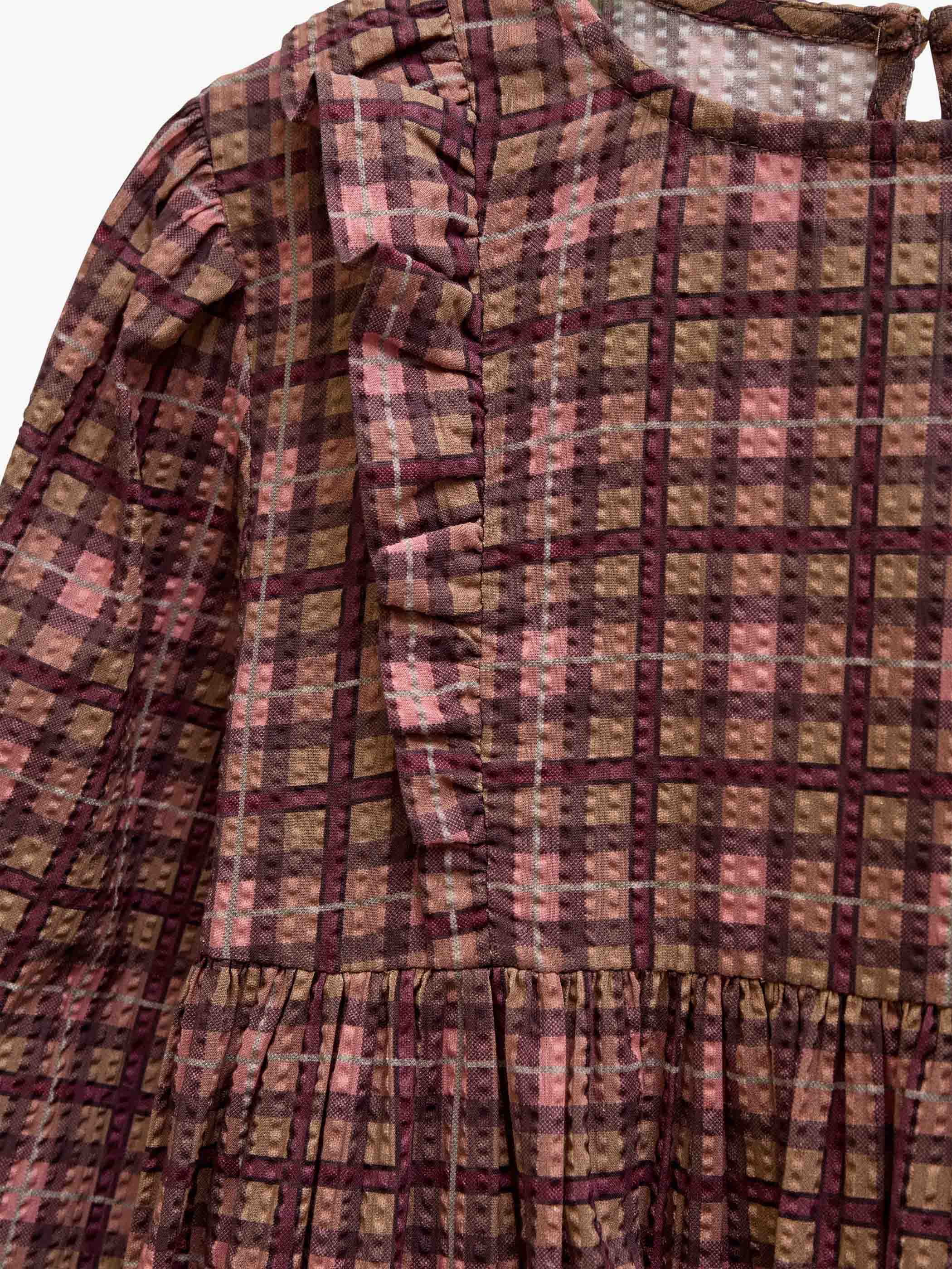 Checked Cotton Dress - Tween - Rose | 101486 Penny