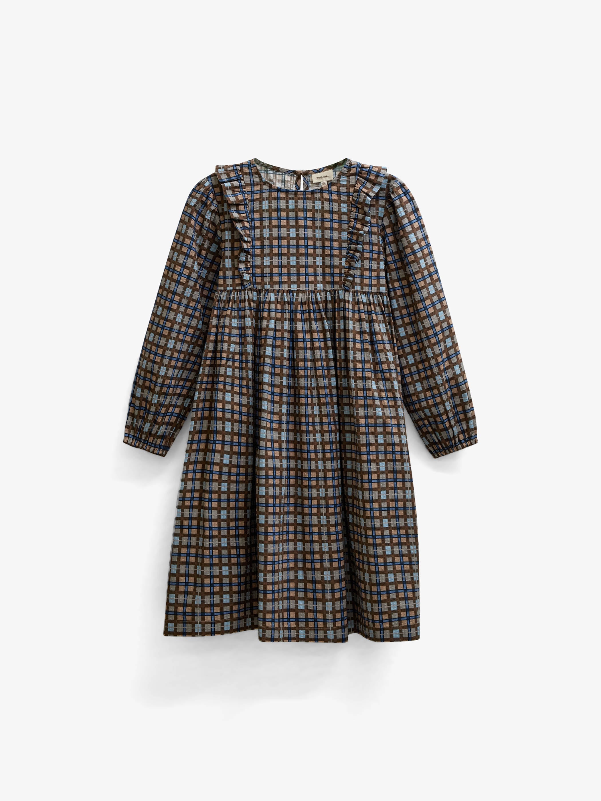 Checked Cotton Dress - Tween - Blue | 101488 Penny