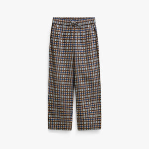 Checked Cotton Trousers - Tween - Blue | 101492 Penny