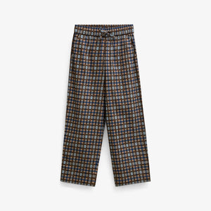 Checked Cotton Trousers - Tween - Blue | 101492 Penny