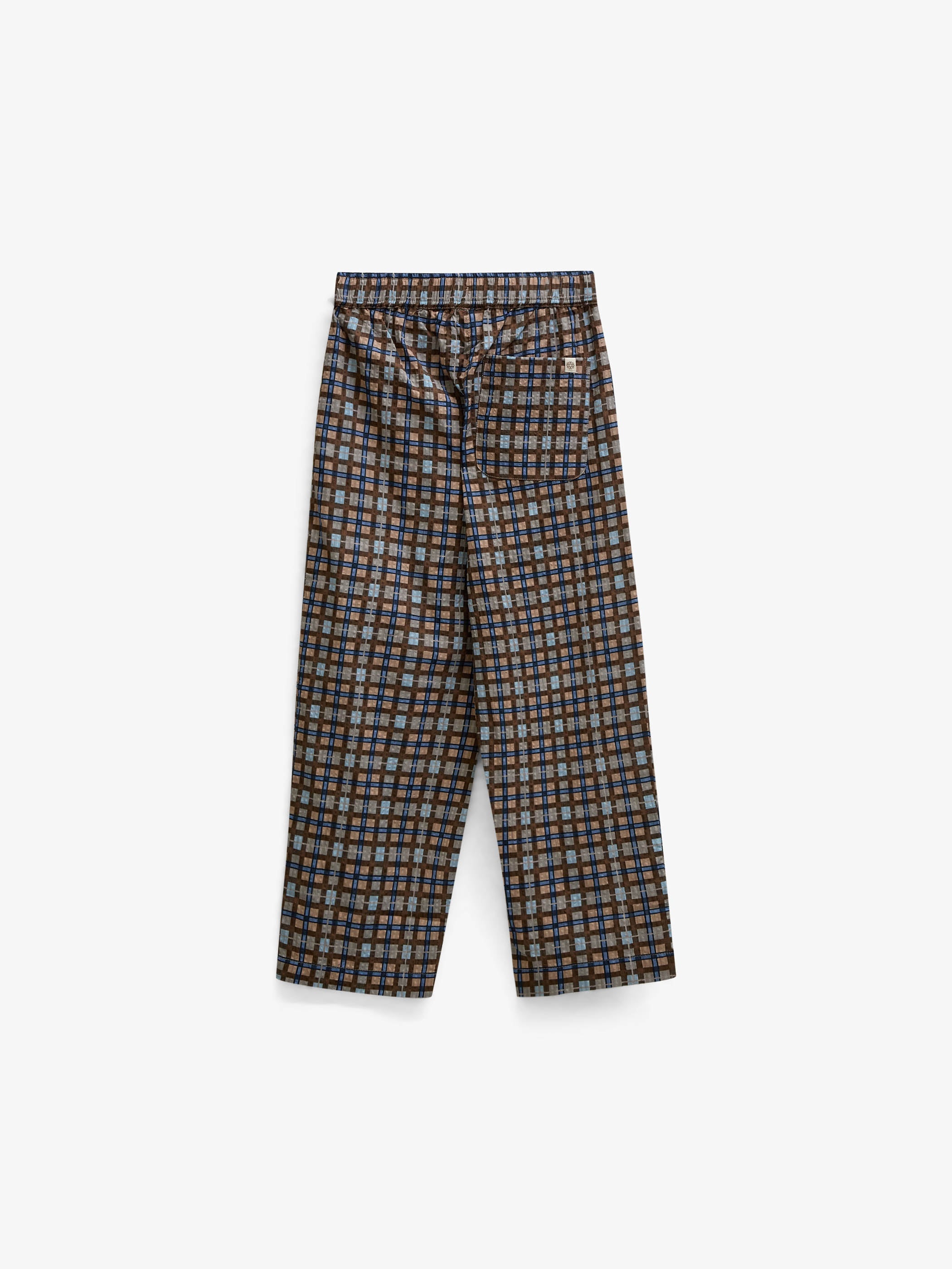 Checked Cotton Trousers - Tween - Blue | 101492 Penny