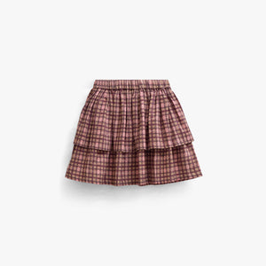 Checked Cotton Skirt - Tween - Rose | 101498 Penny