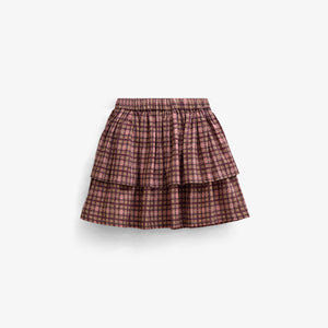 Checked Cotton Skirt - Kids - Rose | 101497 Penny