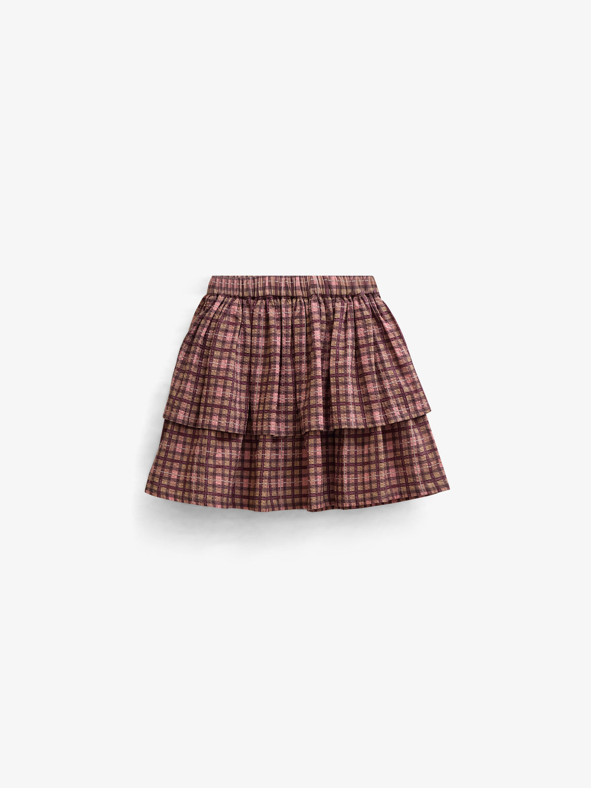 Checked Cotton Skirt - Kids - Rose | 101497 Penny