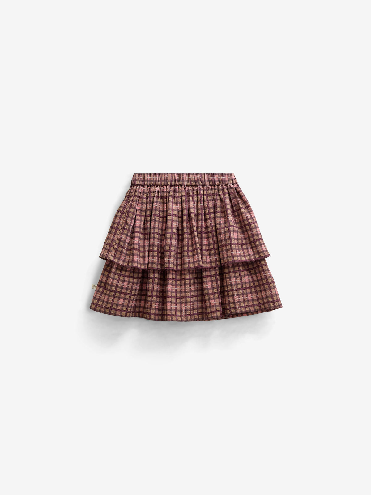 Checked Cotton Skirt - Kids - Rose | 101497 Penny