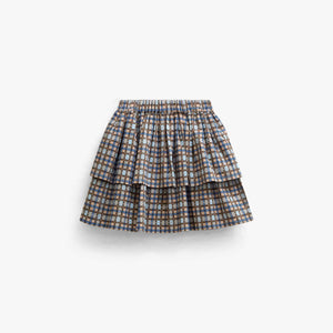 Checked Cotton Skirt - Tween - Blue | 101500 Penny