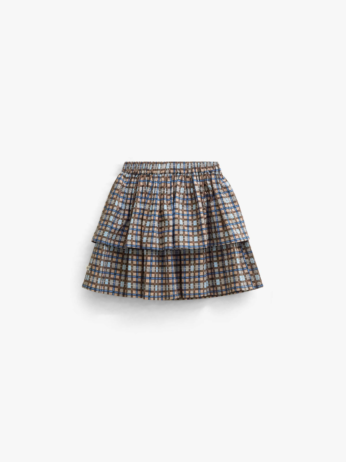 Checked Cotton Skirt - Tween - Blue | 101500 Penny