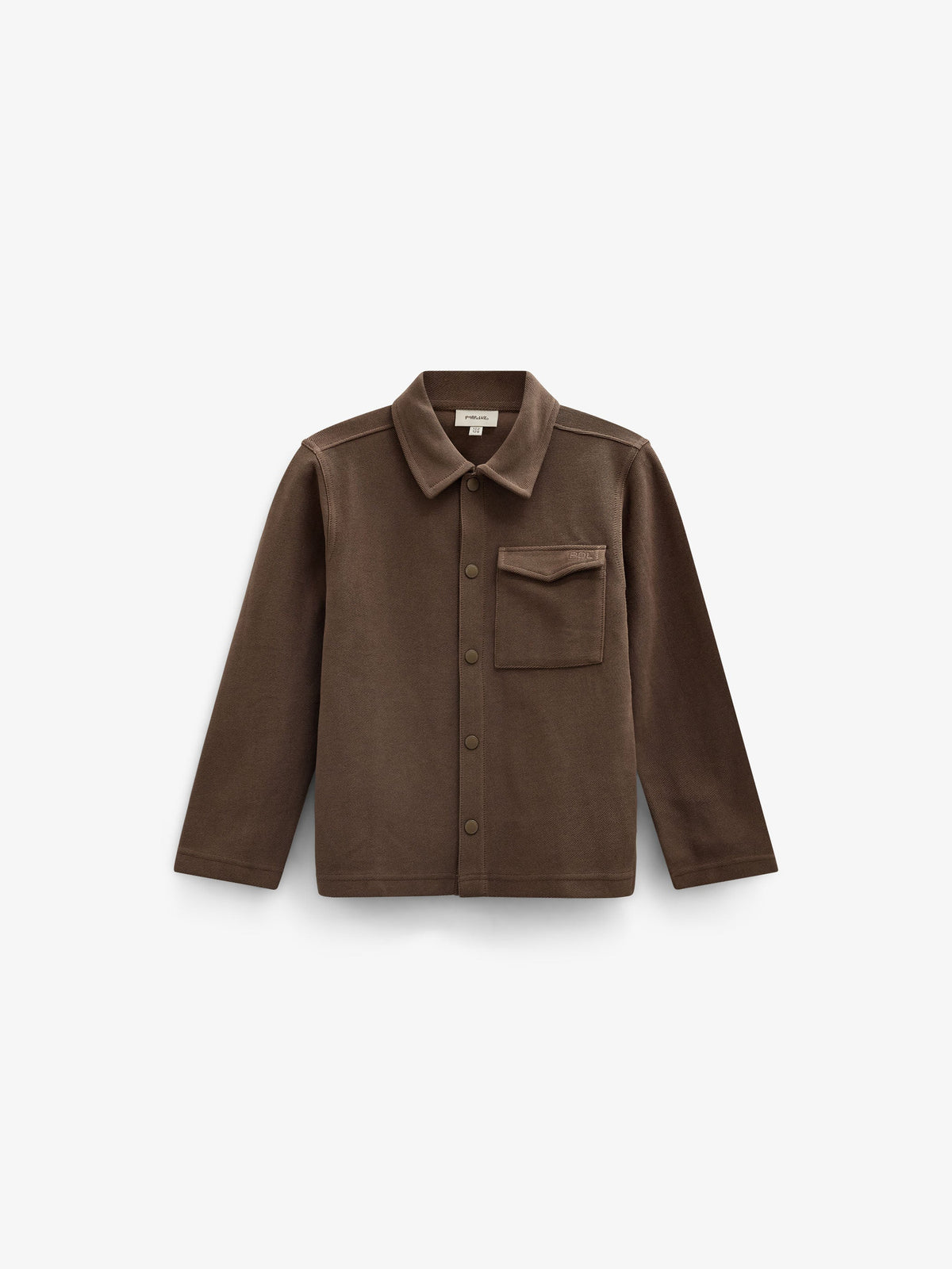 Textured Sweat Overshirt - Tween - Brown | 101502 Wilder
