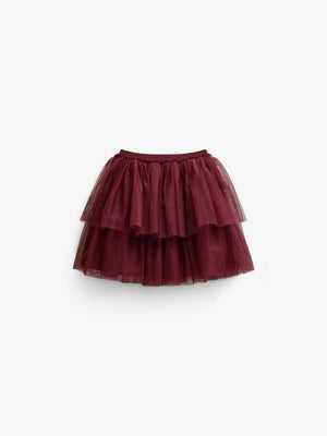 Tulle Skirt - Kids - Bordeaux | 101503 Bianca