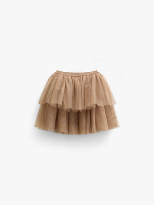 Tulle Skirt - Tween - Light Brown | 101506 Bianca