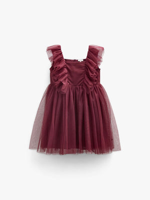 Tulle Dress - Tween - Bordeaux | 101508 Bianca
