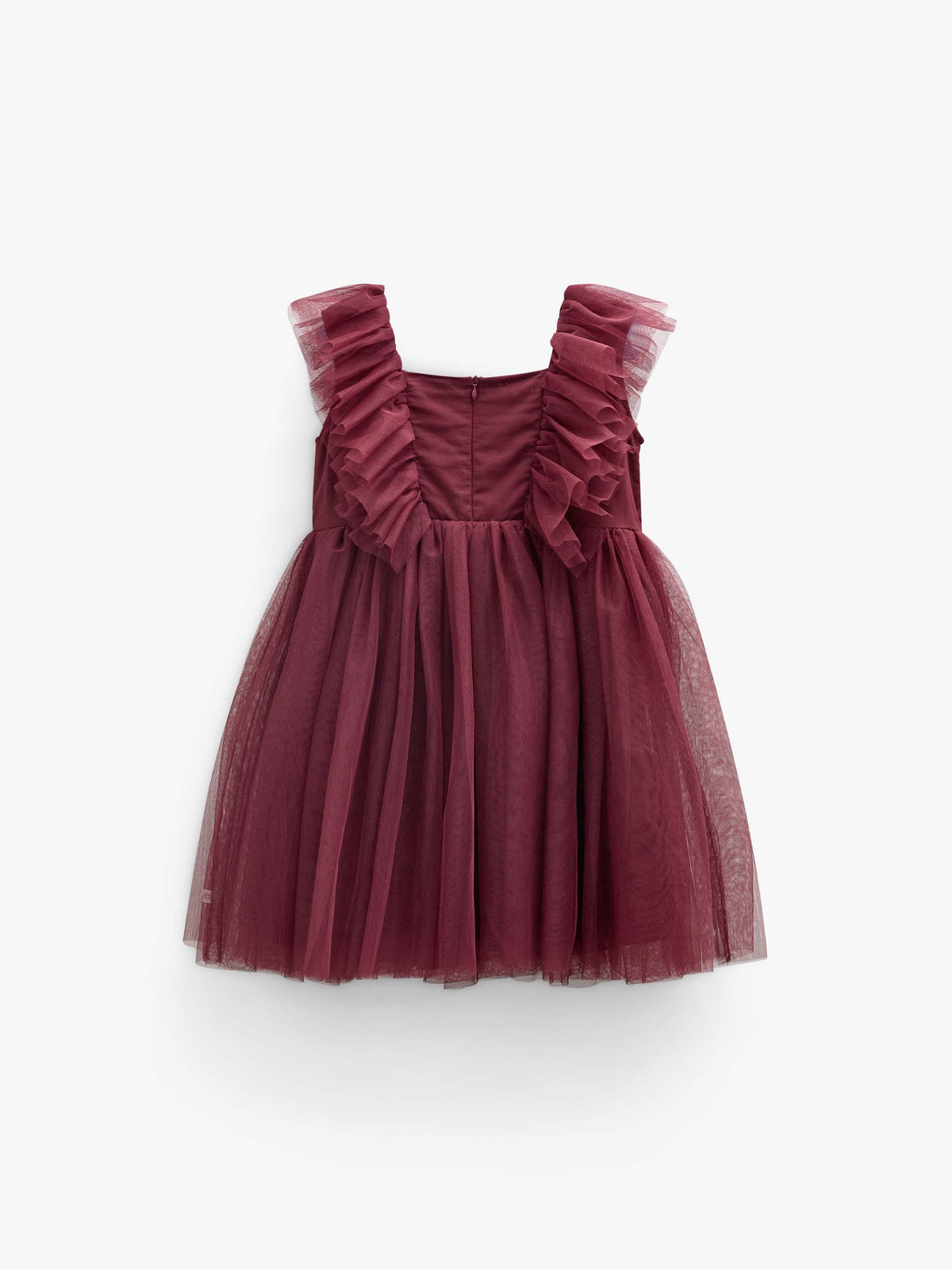Tulle Dress - Kids - Bordeaux | 101507 Bianca
