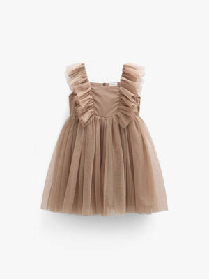 Tulle Dress - Tween - Light Brown | 101510 Bianca