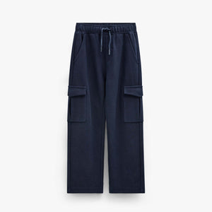 Textured Sweat Cargo Joggers - Tween - Navy | 101511 Wilder