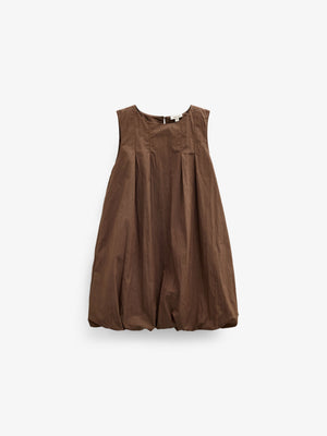 Bubble Hem Dress - Kids - Brown | 101513 Celeste