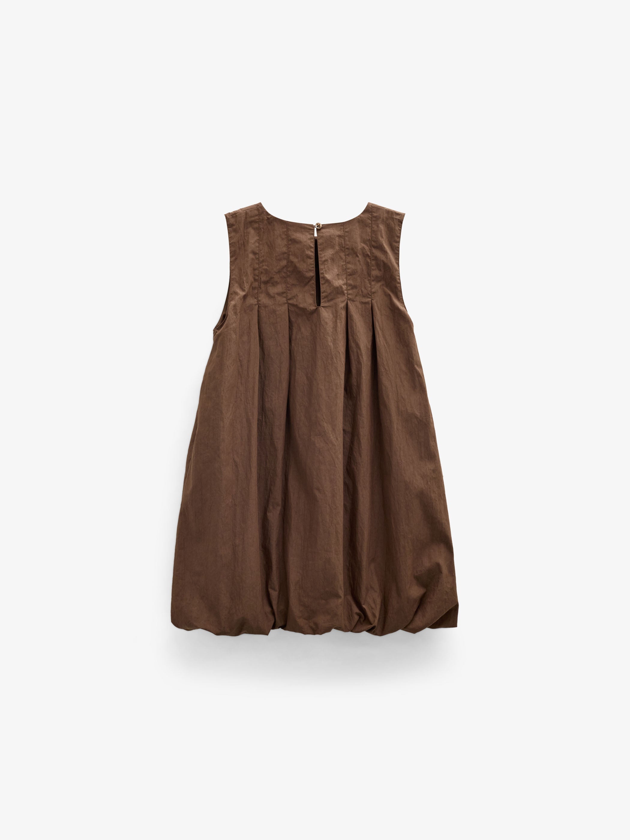 Bubble Hem Dress - Kids - Brown | 101513 Celeste