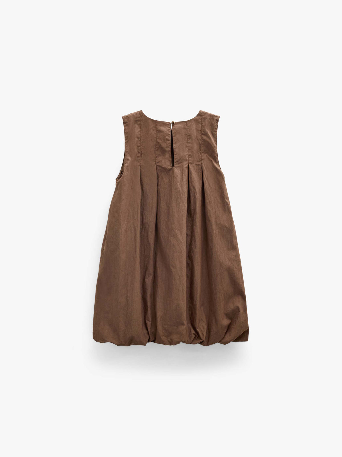 Bubble Hem Dress - Kids - Brown | 101513 Celeste