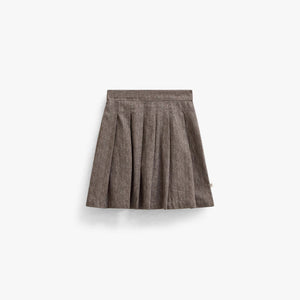 Cotton Herringbone Skirt - Tween - Dark Brown | 101521 Susse