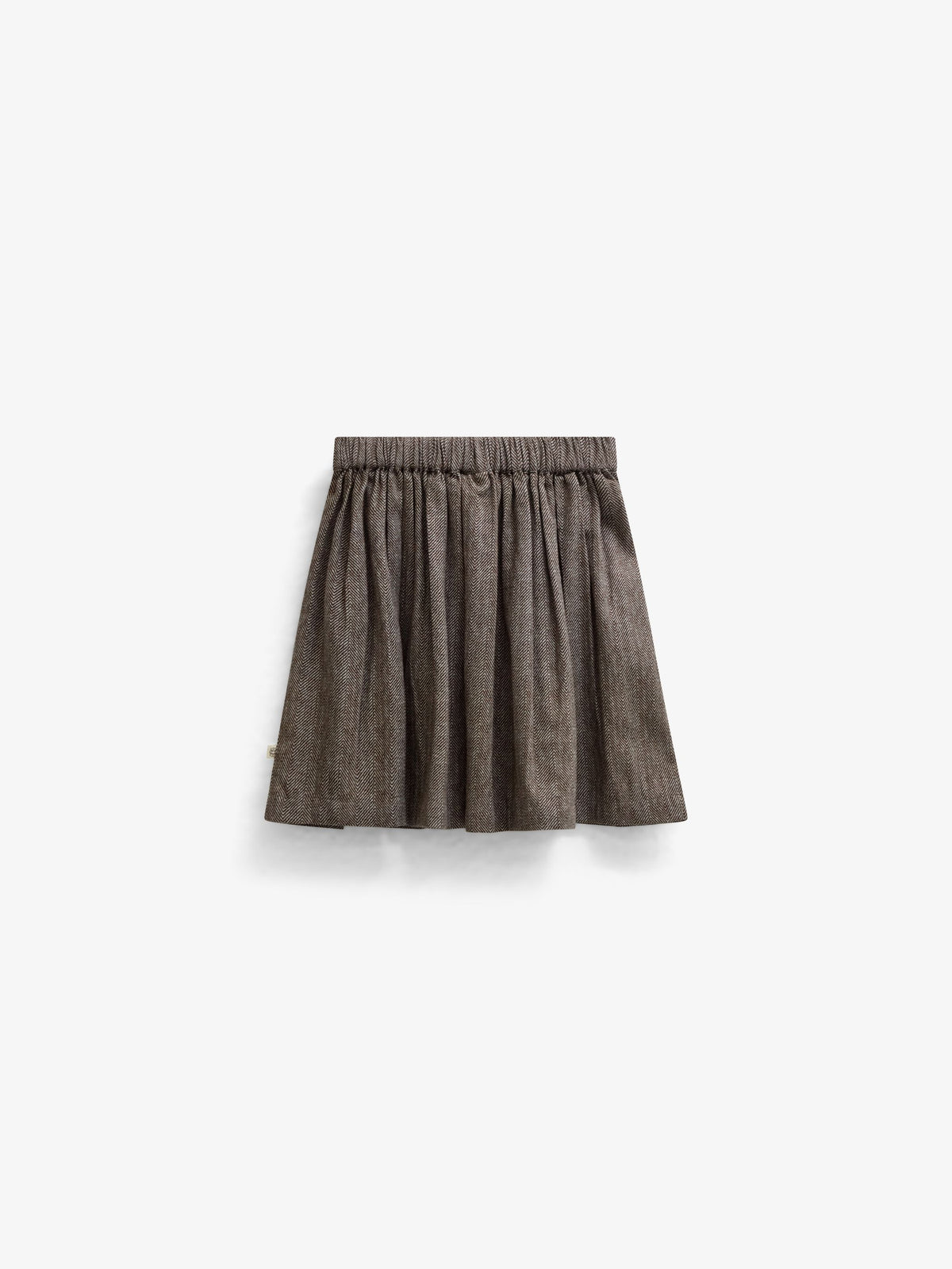 Cotton Herringbone Skirt - Tween - Dark Brown | 101521 Susse
