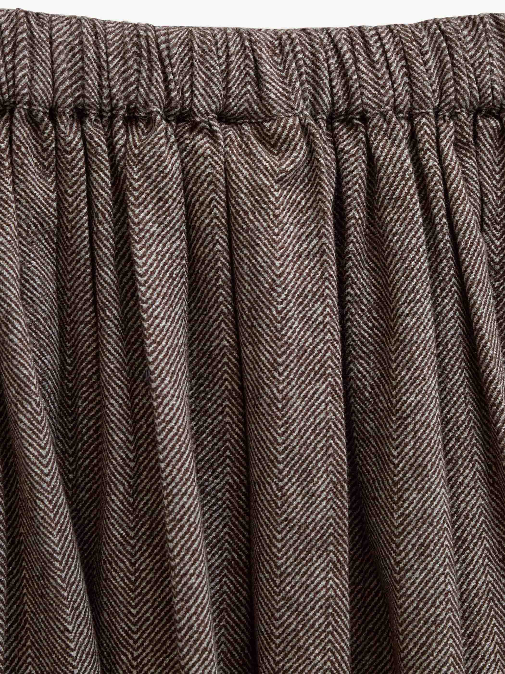 Cotton Herringbone Skirt - Tween - Dark Brown | 101521 Susse