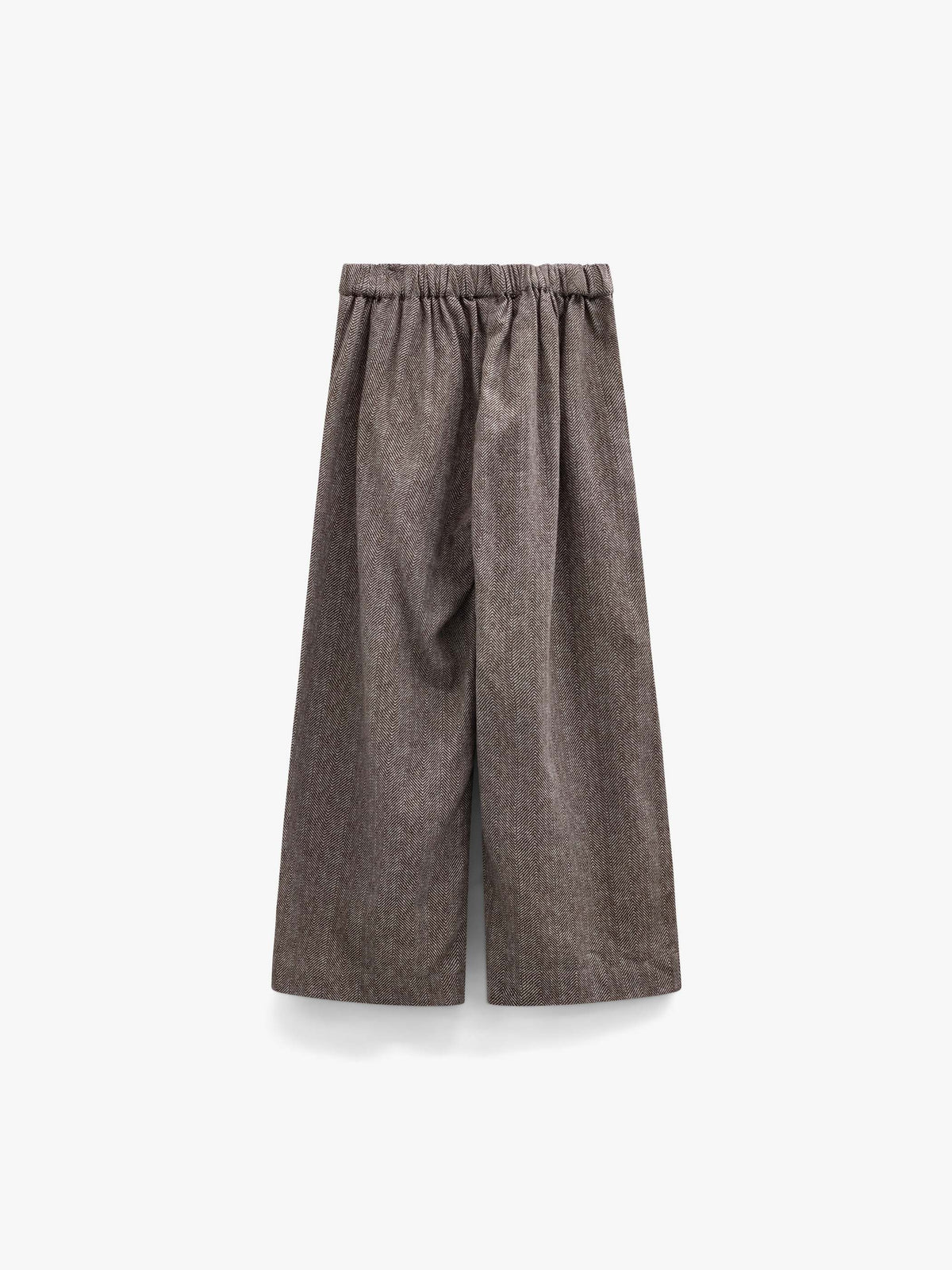 Cotton Herringbone Trousers - Tween - Dark Brown | 101522 Susse
