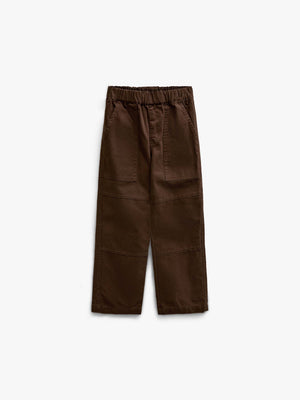 Canvas Patch Pocket Trousers - Tween - Dark Brown | 101532 Greyson