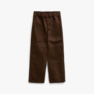 Canvas Patch Pocket Trousers - Kids - Dark Brown | 101531 Greyson
