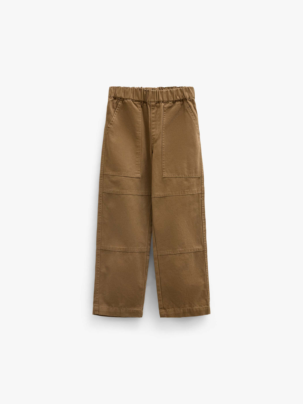 Canvas Patch Pocket Trousers - Kids - Light Brown | 101533 Greyson