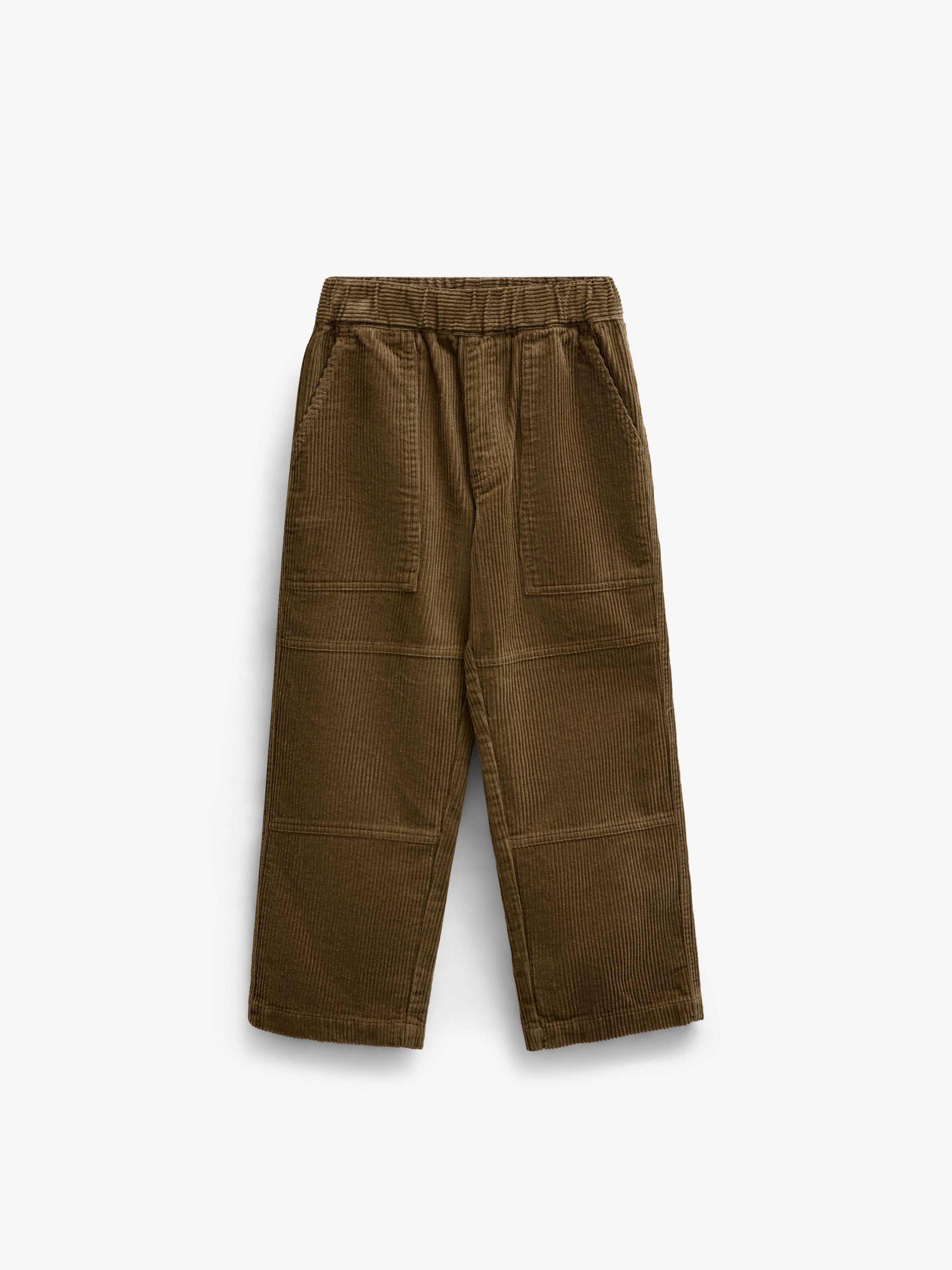 Corduroy Patch Pocket Trousers - Tween - Khaki | 101538 Reed