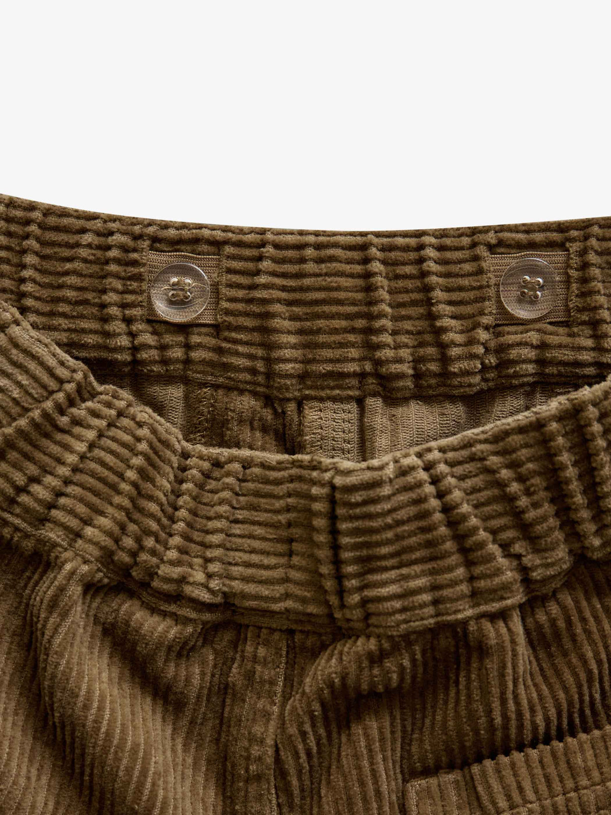 Corduroy Patch Pocket Trousers - Tween - Khaki | 101538 Reed