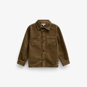 Corduroy Patch Pocket Overshirt - Tween - Khaki | 101540 Reed