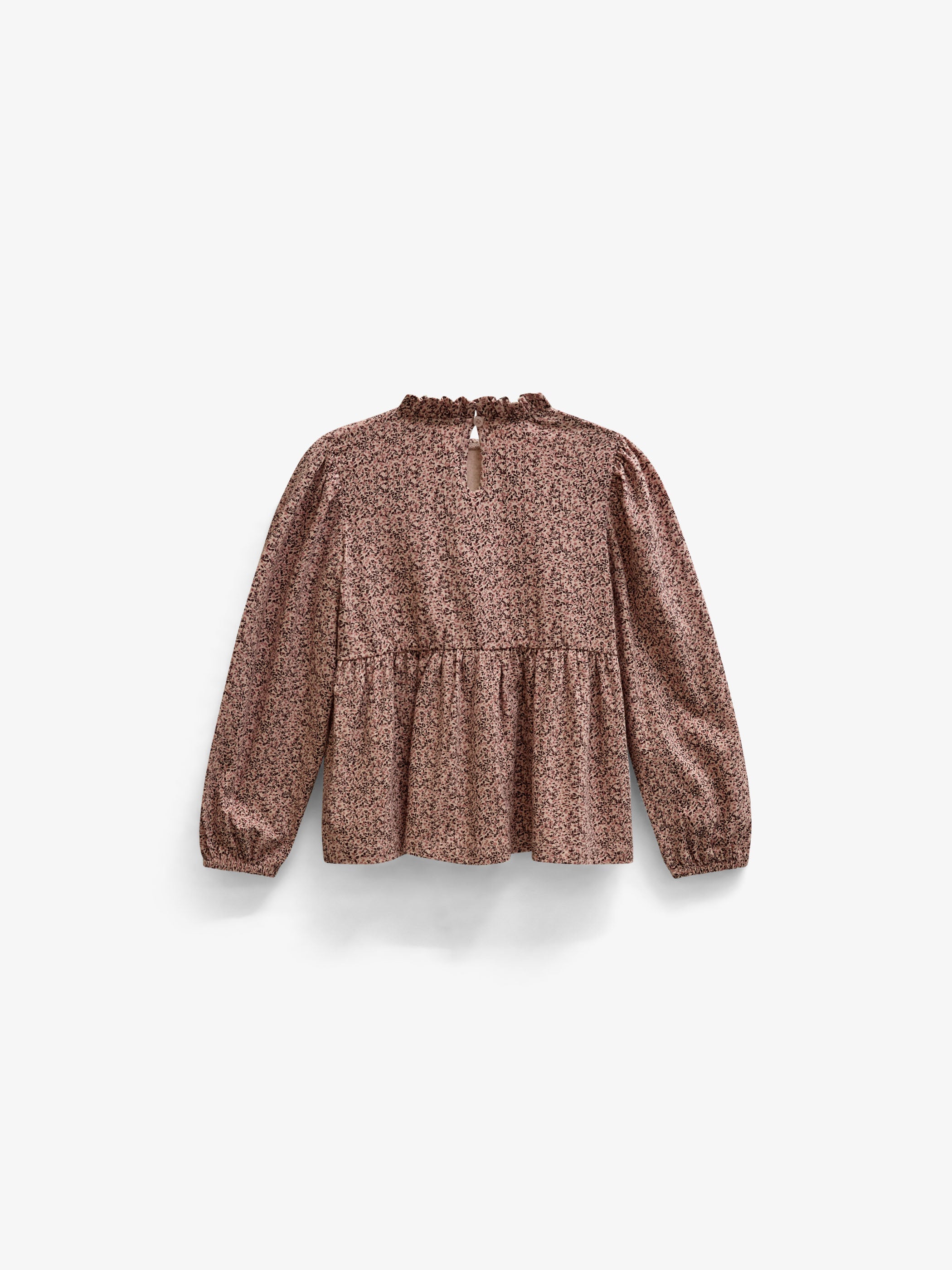 Printed Peplum Jersey Blouse - Tween - Rose/Bordeaux | 101544 Heidi