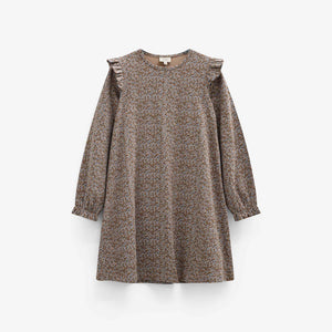 Printed Jersey Dress - Tween - Blue/Brown | 101554 Heidi