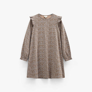Printed Jersey Dress - Tween - Blue/Brown | 101554 Heidi
