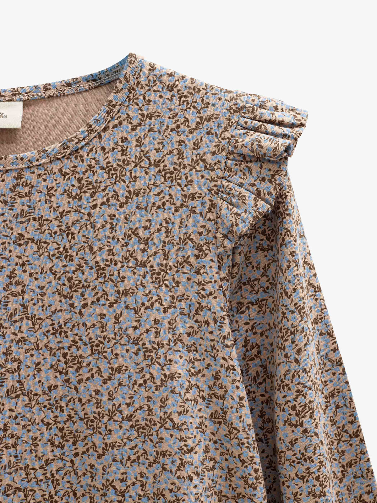 Printed Jersey Dress - Kids - Blue/Brown | 101553 Heidi