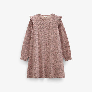 Printed Jersey Dress - Tween - Rose/Bordeaux | 101556 Heidi