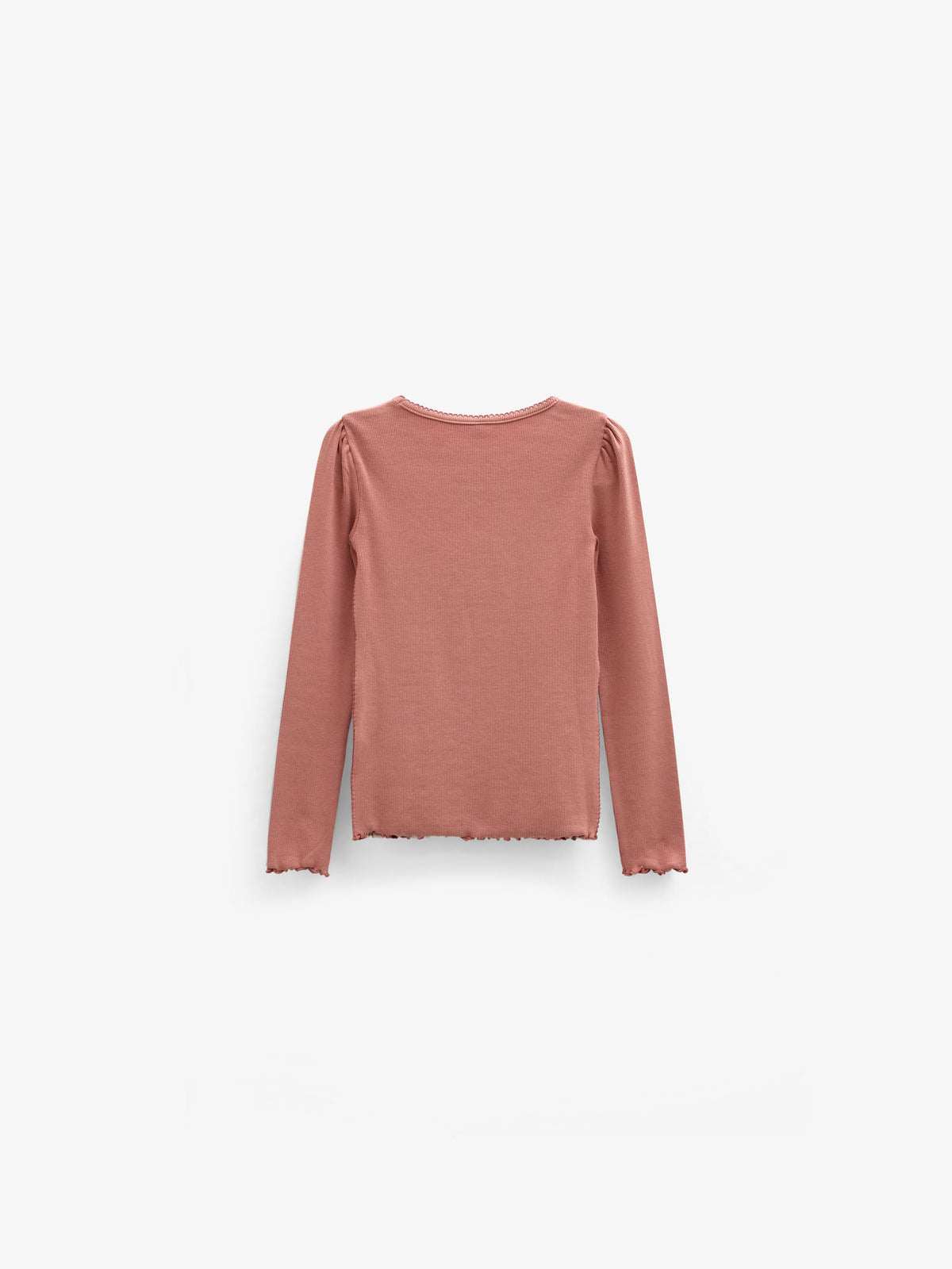 Ribbed Modal-Blend Long-Sleeve T-Shirt - Tween - Dusty Rose | 101560 Lottie