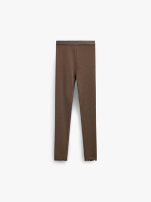 Ribbed Modal-Blend Leggings - Kids - Brown | 101565 Lottie
