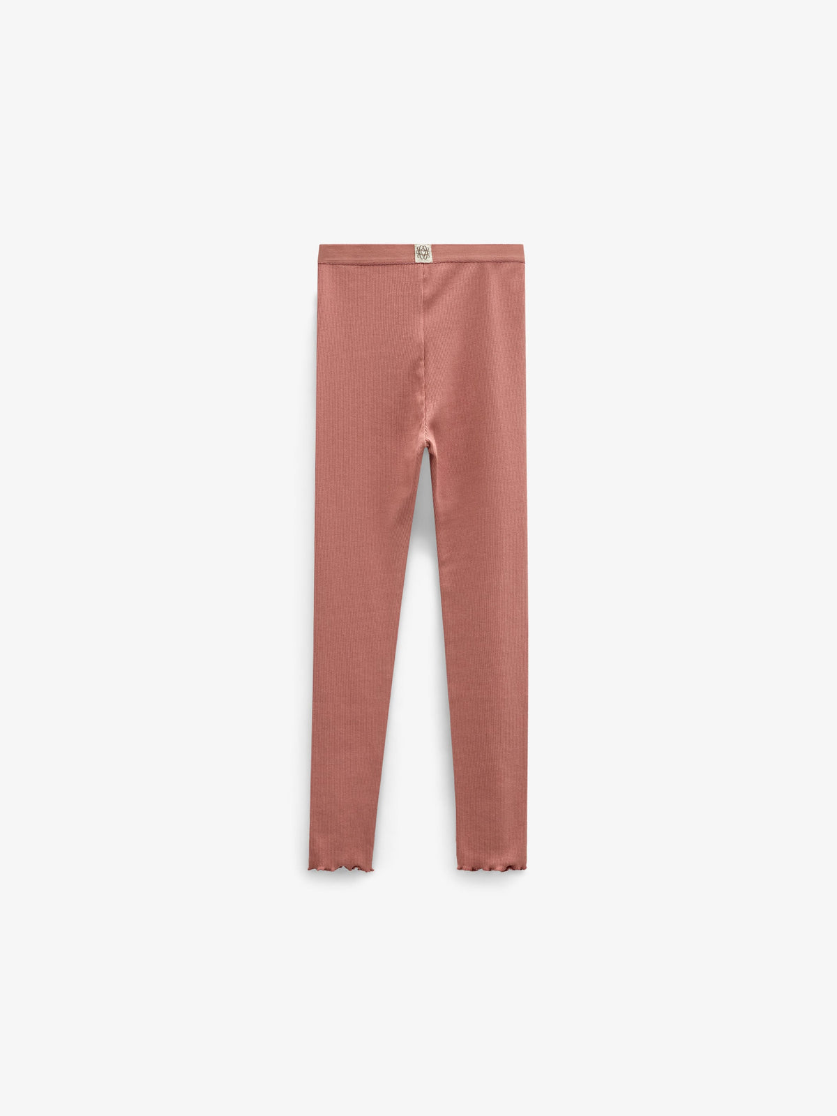 Ribbed Modal-Blend Leggings - Kids - Dusty Rose | 101567 Lottie