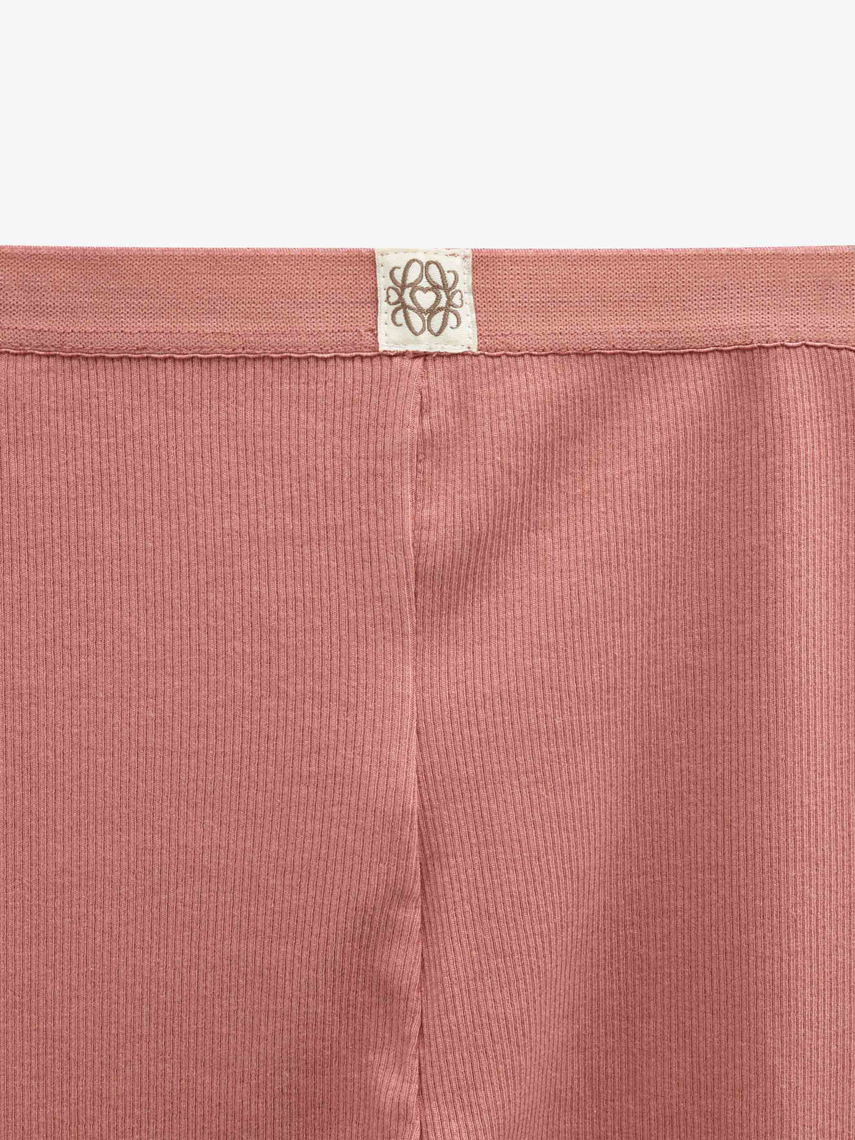 Ribbed Modal-Blend Leggings - Tween - Dusty Rose | 101568 Lottie