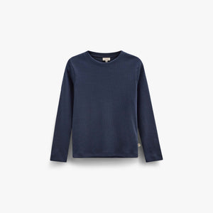 Ribbed Long-Sleeve T-Shirt - Kids - Navy | 101597 Conrad