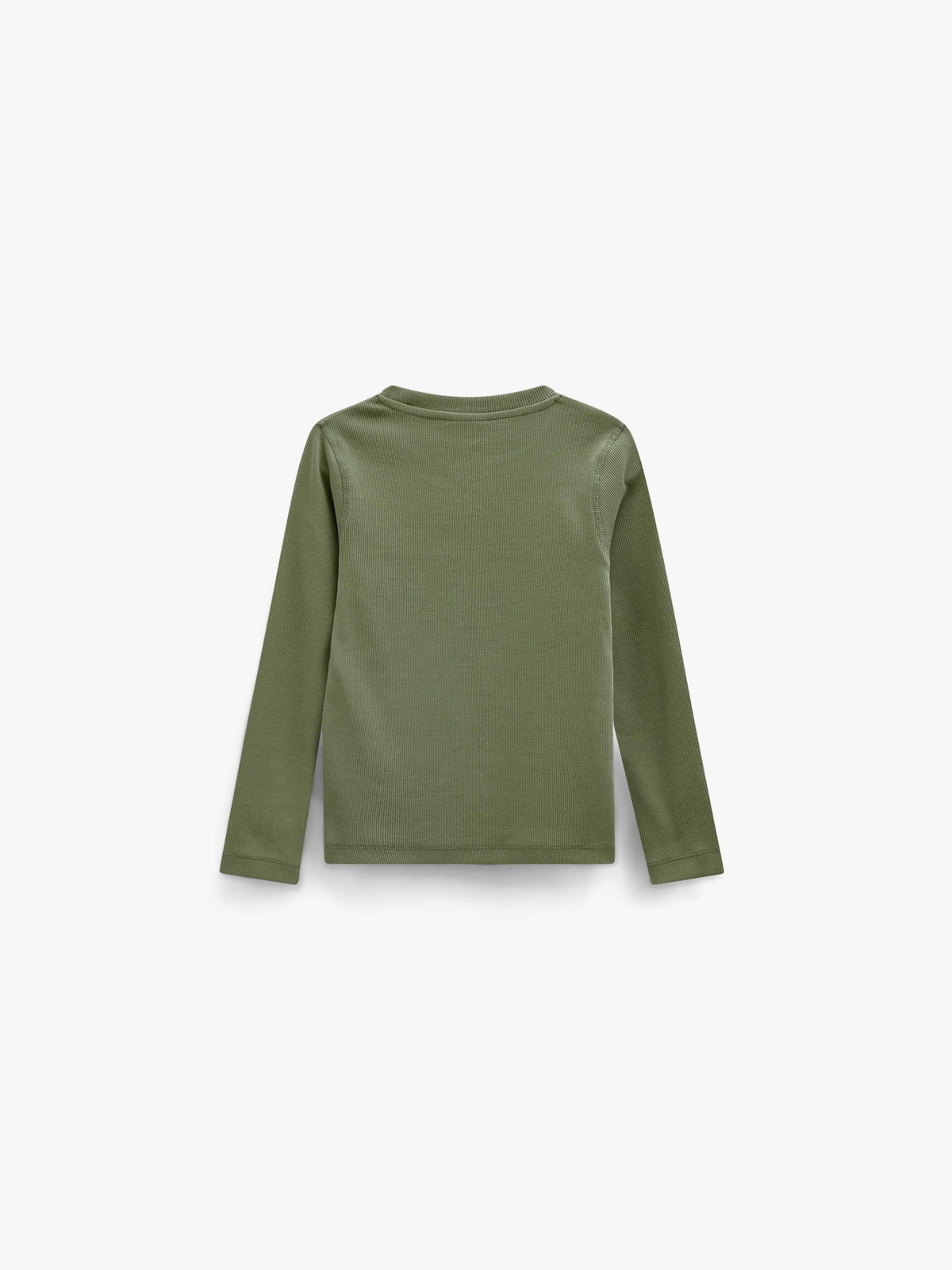 Ribbed Long-Sleeve T-Shirt - Tween - Moss Green | 101600 Conrad