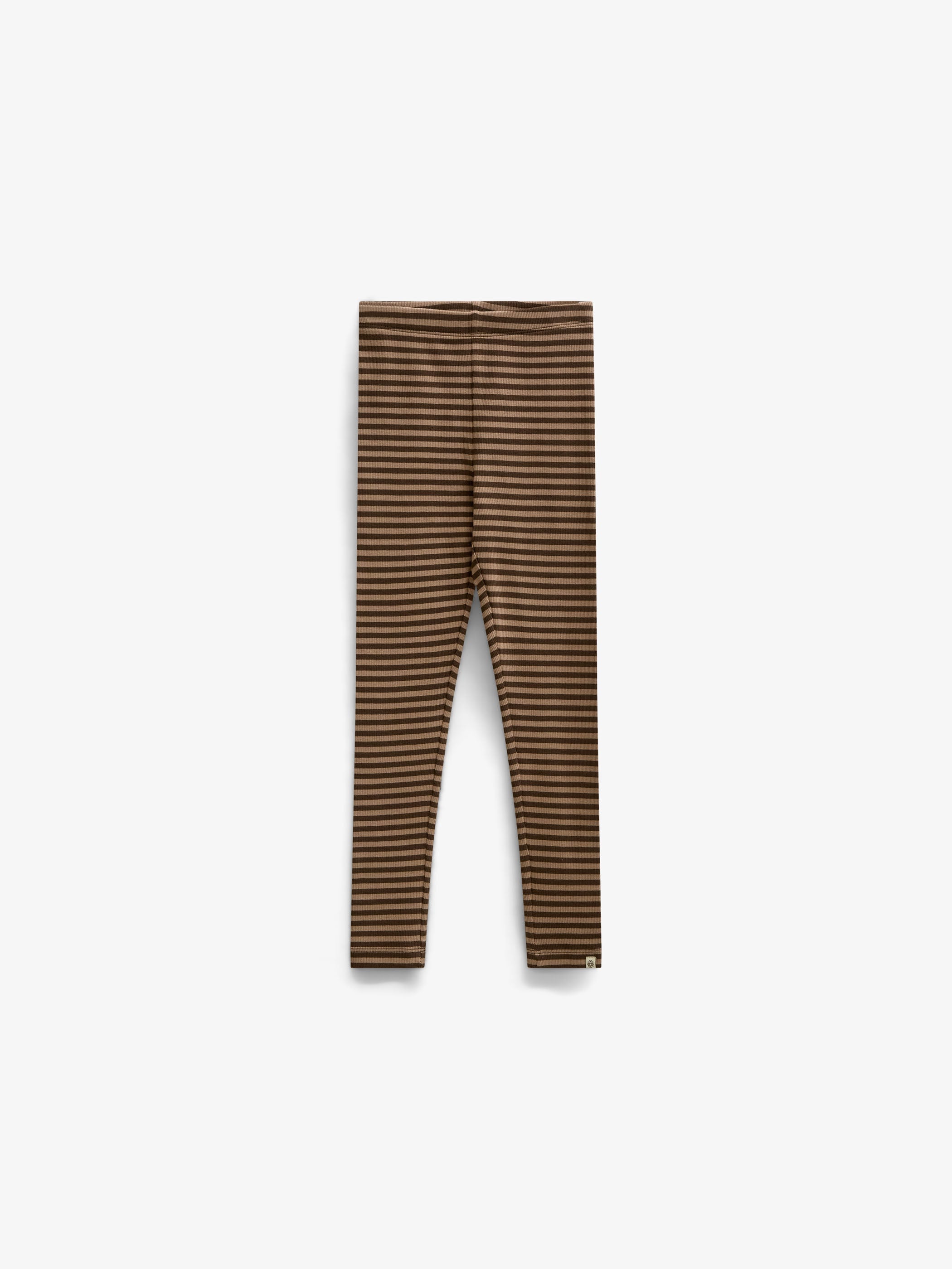 Striped Rib Leggings - Kids - Brown/Light Brown | 101610 Gloria