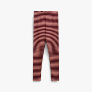 Striped Rib Leggings - Tween - Dusty Rose/Bordeaux | 101613 Gloria