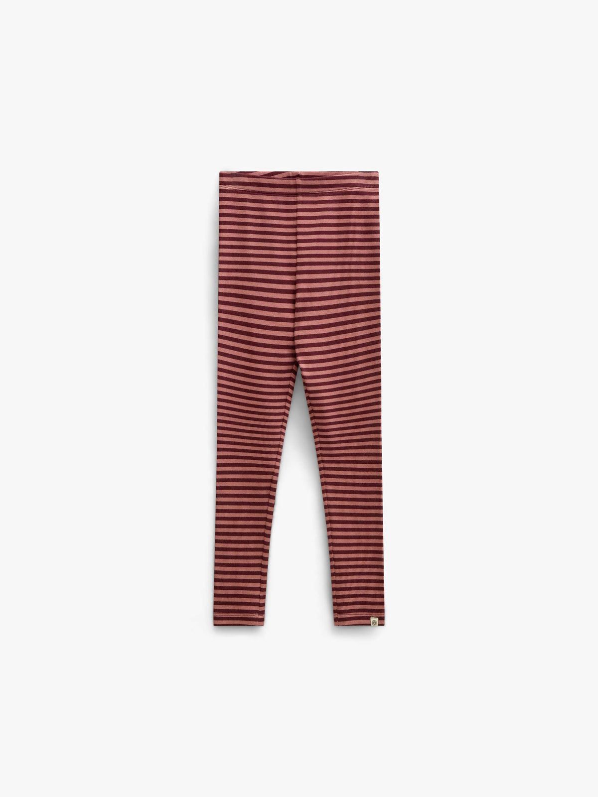 Striped Rib Leggings - Tween - Dusty Rose/Bordeaux | 101613 Gloria