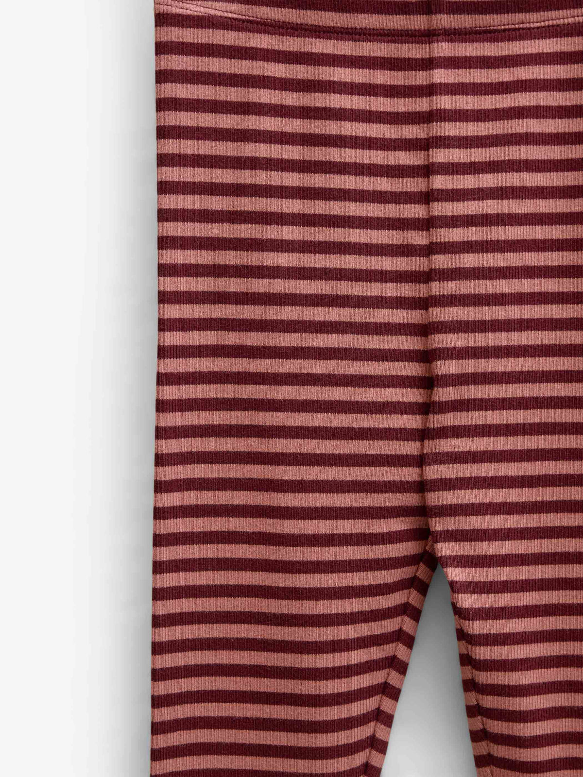 Striped Rib Leggings - Tween - Dusty Rose/Bordeaux | 101613 Gloria